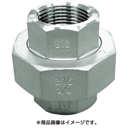 VU-S14-06 [ねじ込み管継手 ユニオン（ステンレス14A） 04115805 呼び径（A）20 呼び径（B）3/4]