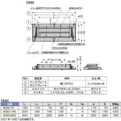 ヨドバシ.com - スガツネ工業 WSD-280 [210-034-658 配線孔ケーブ