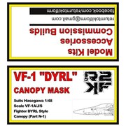 RKF48001 VF-1 「DYRL」用キャノピーマスク ハセガワ用 [1/48 マスキングシール]