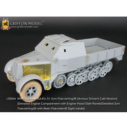 ヨドバシ Com Griffon Model L Ww Ii ドイツ軍 Sd Kfz 7 1 装甲8tハーフトラック 2cm 4連装 Flak 38対空自走砲型用エッチング レジンパーツセット ドラゴン用 1 35 プラモデル用 ディティールアップパーツ 通販 全品無料配達