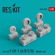 RSK48-0092 AIDC F-CK-1A/B/C/D 経国 （チンクォ） ホイールセット [1/48 レジン製ディティールアップパーツ]