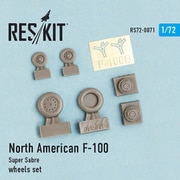 RSK72-0071 F-100 スーパーセイバー ホイールセット [1/72 レジン製ディティールアップパーツ]