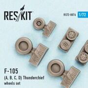 RSK72-0076 F-105A/B/C/D サンダーチーフ ホイールセット [1/72 レジン製ディティールアップパーツ]