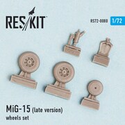 RSK72-0080 MiG-15 後期型 ホイールセット （前脚付き） [1/72 レジン製ディティールアップパーツ]