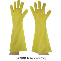 YL45L [エンボス手袋ロング五本絞り イエロー L]
