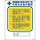 049517 [緑十字 作業主任者職務標識 建築物等の鉄骨の組立て等作業主任者 600×450]