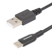 Type-C 充電/データ通信ケーブル 2m ブラック OWL-CBKCA2SR20-BK