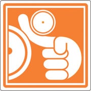 202013 [緑十字 PL警告ステッカー 巻き込まれに注意 50×50mm 10枚組]