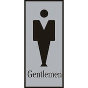 206051 [トイレプレート 男性用 Gentlemen 200×80mm アクリル]