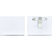 298041 [角型名札 U型名札 41×50mm 台紙39×50 両用クリップ付]