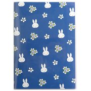 MF483B [miffy 家族手帳 B6 薄型 小花ブルー]