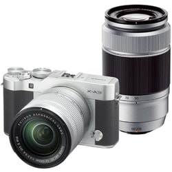 ヨドバシ.com - 富士フイルム FUJIFILM X-A3 ダブルズームレンズキット シルバー [ボディ＋交換レンズ「XC16-50mm  F3.5-5.6 OIS II（シルバー）」＋「XC50-230mm F4.5-6.7 OIS II（シルバー）」] 通販【全品無料配達】