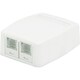 JOQ2H500 [CAT5Eスプリングシャッター付きローゼットキット 2個口 白]