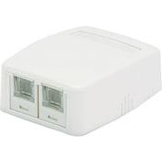 JOQ2H600 [CAT6Eスプリングシャッター付きローゼットキット 2個口 白]