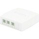 JOQ3BH500 [CAT5Eスプリングシャッター付きローゼットキット 4個口（3ジャック＋1ブランク） 白]