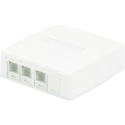 JOQ3BH500 [CAT5Eスプリングシャッター付きローゼットキット 4個口（3ジャック＋1ブランク） 白]