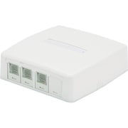 JOQ3BH600 [CAT6Eスプリングシャッター付きローゼットキット 4個口（3ジャック＋1ブランク） 白]