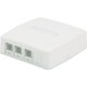 JOQ3BH6A00 [CAT6Aスプリングシャッター付きローゼットキット 4個口（3ジャック＋1ブランク） 白]