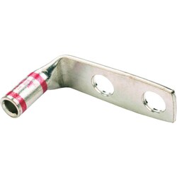 LCD8-14AF-L [銅製圧縮端子 標準バレル 2つ穴 90°アングル （50個入）]