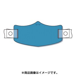 WE-105H [e帽章 青無地 ヘルメット用樹脂バンド付]