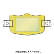 WE-122H [e帽章 透明ポケット付き 黄 ヘルメット用樹脂バンド付]