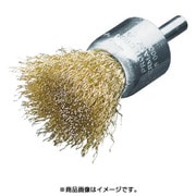 456751 [軸付エンド型ブラシ 高張度真鍮波線0.25 φ30]