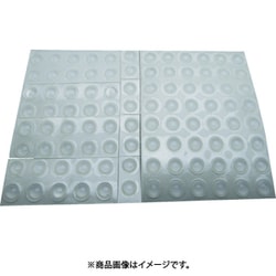 WAKI 防振材（下敷きタイプ） ソフトクッション（丸型） φ9.5X3.8mm 48個入り CN-1002
