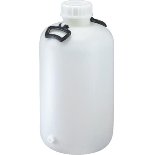 009538 [ポリタンク 取手付き 広口瓶 30L＋3/8ソケット加工 ソケット付]