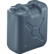 0193GY [ポリタンク 扁平缶 片口 グレー 20L]