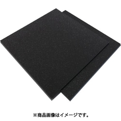 カームフレックス F-6 黒 10x1000x1000 化粧断ち加工 F-6-10