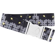 ALI-668 格子千鳥 ブラック [スーツケースベルト KABUKI ワンタッチ式 幅5.7cm 長さ180cm（最長）]