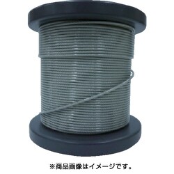 NSB200-230-50M [SUSワイヤロープ2.00/2.30mm 7×7 50m巻コート付]