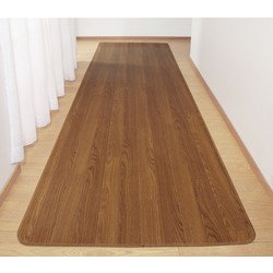 木目調廊下敷き ブラウン 80×440cm FL56634