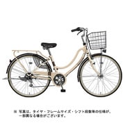 シティサイクル フロートミックス266-W 26型 外装6段変速 ベージュ MK-18-068