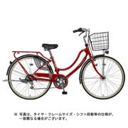シティサイクル フロートミックス266-W 26型 外装6段変速 レッド MK-18-068