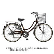 シティサイクル フロートミックス266-W 26型 外装6段変速 ダークブラウン MK-18-068