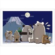 チャックま ポストカード 仲秋の名月 [キャラクターグッズ]