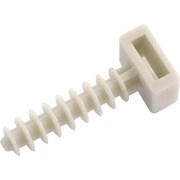 ALE.2.402 [ケーブルタイ固定具 プラグ一体型 9mm 白 (100個入)]