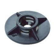 BAS.3.401 [ケーブルタイ固定具 ネジ込 丸型 4mm 黒 (100個入)]