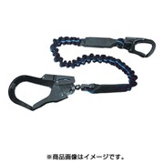 LJANWB-MF [じゃばら式ランヤード タフアルミ自在環-小フック 1500mm 黒/青]