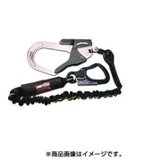 LJANWY-MF [じゃばら式ランヤード タフアルミ自在環-小フック 1500mm 黒/黄]