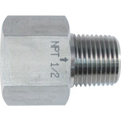 ASOH ステンレス製 変換内外ソケット 外NPT1/2×内PT1/2 NF-8444