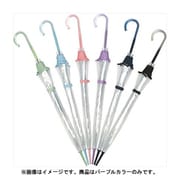ビニール傘 58cm パイピング グラスファイバー骨 パープル