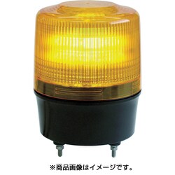 VL12R-100NY [ニコトーチ120 VL12R型 LED回転灯 120パイ 黄]