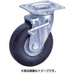 ゼロプレッシャータイヤ 自在金具S付 許容荷重160kgf 車輪径D250mm ZP-OS 10X2.75MS-GY