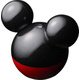 Disney パーソナル卓上加湿器 超音波式 ブラックレッド KWWT-033U(RDBK)