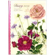 2019年手帳 A6 ボタニカルアート ピンク 2018年12月始まり DY-14