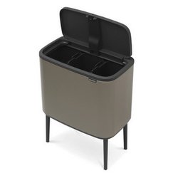 ブラバンシア Boタッチビン 3×11L プラチナ 316043 ［30L /3分別］ ブラバンシア Boタッチビン 11L×3分別 プラチナ ベルギー製 316043