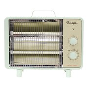 レトロ電気ストーブ レトログリーン AEH-590GR