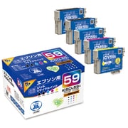互換リサイクルインクカートリッジ エプソン IC5CL59 5色セット 日本製 JIT-KE595P
